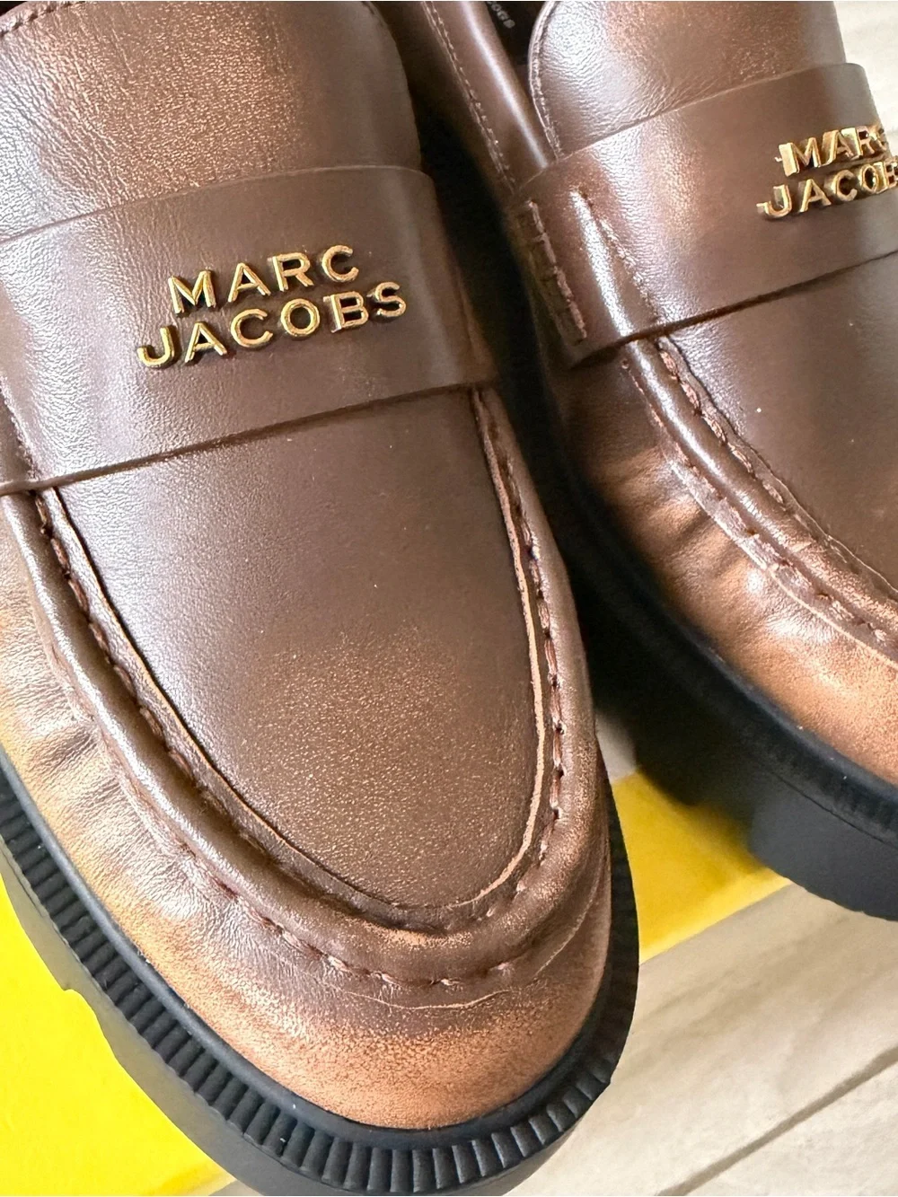 MARC JACOBS The Frankie Platform Loafer, Size 7US / 37EU